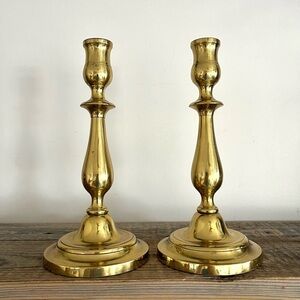 Set 2 Brass Candlesticks